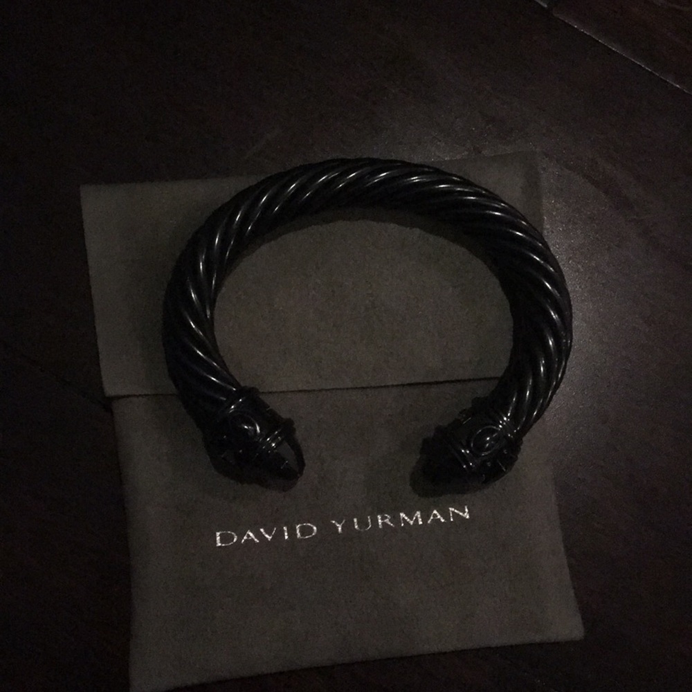 Black David Yurman Aluminum bracelet 10mm brandnew
